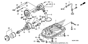 Oil Pump@oil Pan Schematic