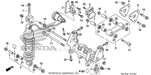 Rear Shock Absorber (abs) Schematic