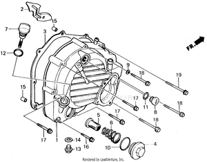 Right Crankcase Cover Schematic