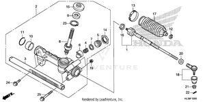 Steering Gear Box@tie Rod Schematic