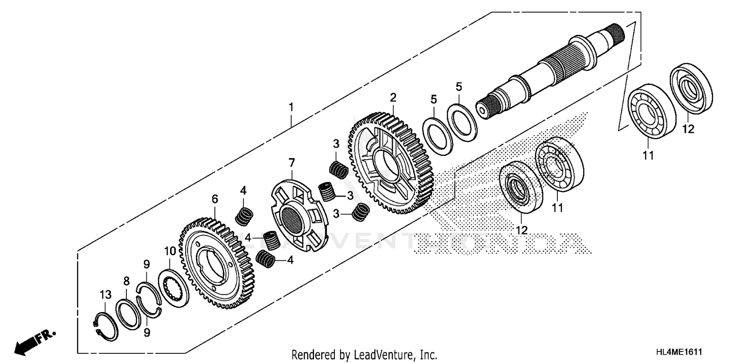 FINAL DRIVEN SHAFT
