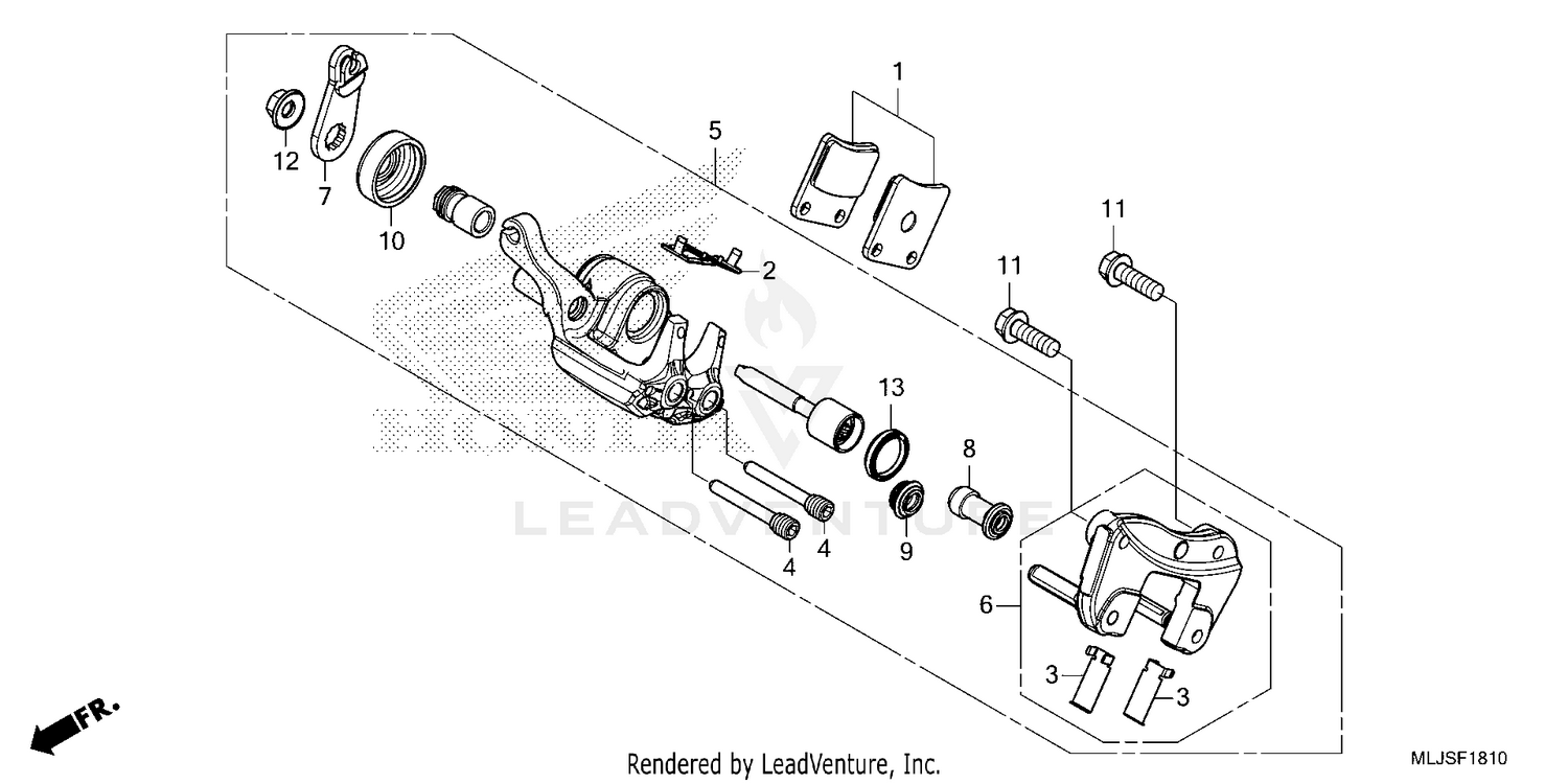 PARKING BRAKE CALIPER