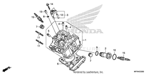 Front Cylinder Head Schematic