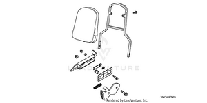 Adjustable Chrome Backrest Schematic