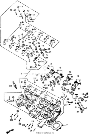 Cylinder Head Schematic