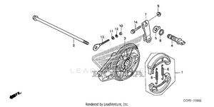 Rear Brake Panel Schematic