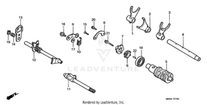 Gearshift Drum Schematic