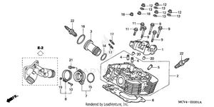 Rear Cylinder Head Schematic