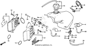 Fuel Tank + Radiator Shroud 82 Schematic