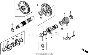 Kick Starter Spindle Schematic