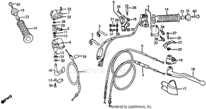 Handle Lever + Switch + Cable Schematic