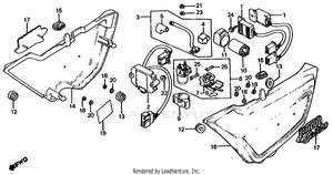 Side Cover + Spark Unit + Rectifier Schematic