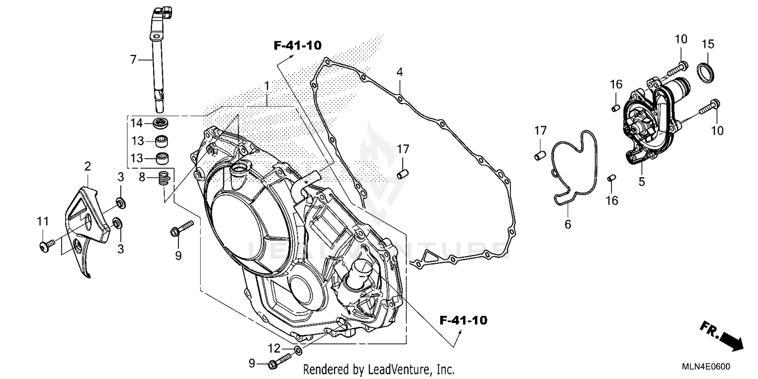 RIGHT CRANKCASE COVER    (CRF1100A/A4)
