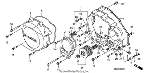 Right Crankcase Cover Schematic