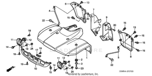 Front Fender ('02-'04) Schematic