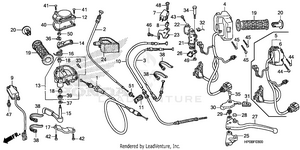 Handle Lever + Switch + Cable Schematic