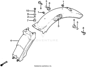 Rear Fender Schematic