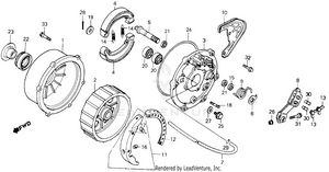 Rear Brake Panel 86,87 Schematic