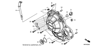 Right Crankcase Cover Schematic