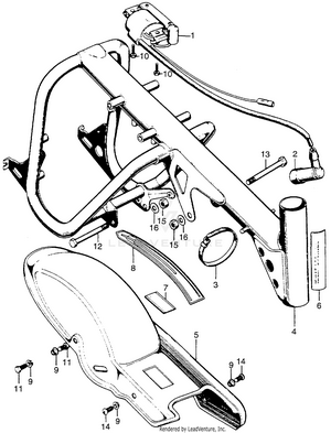 Frame + Rear Fender Schematic