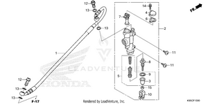 Rear Brake Master        Cylinder Schematic
