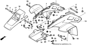 Front Fender 88,89 Schematic