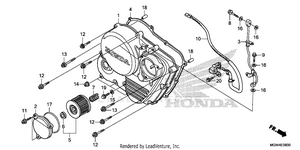 Right Crankcase Cover Schematic