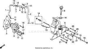 Left Cover + Oil Pump Schematic