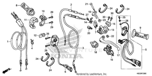 Handle Lever + Switch + Cable Schematic