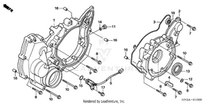 Rear Crankcase Cover Schematic