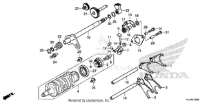Gearshift Fork           (transmission) Schematic