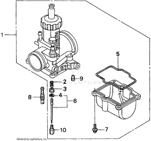 Carburetor Optional Kit 97-98 Schematic