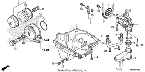 Oil Pan@oil Pump Schematic