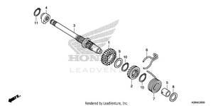 Kick Starter Spindle Schematic