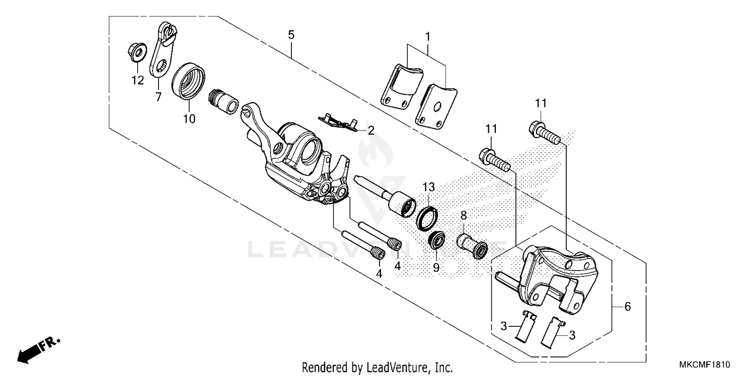 PARKING BRAKE CALIPER