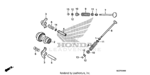 Camshaft + Valve Schematic