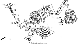 1200/i/acarburetor Comp. Parts Schematic
