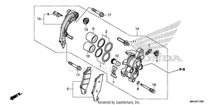 Front Brake Caliper Schematic