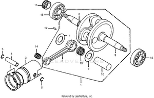 Crankshaft + Piston Schematic