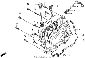 Right Crankcase Cover Schematic