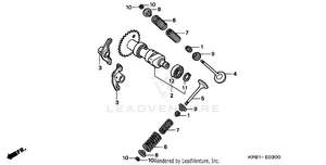 Camshaft + Valve Schematic