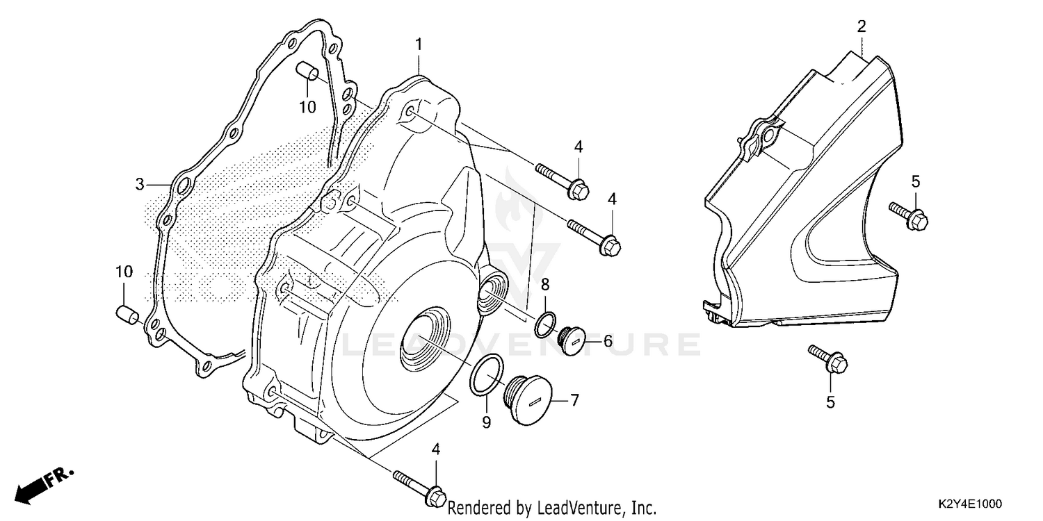 LEFT CRANKCASE COVER     (CMX300)
