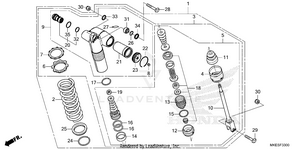 Rear Shock Absorber Schematic