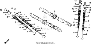 Camshaft + Valve Schematic