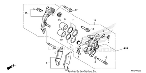 Front Brake Caliper Schematic