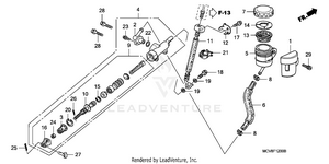 Rear Brake Master Cylinder Schematic