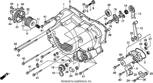 450es Crankcase Cover, Fr. Schematic