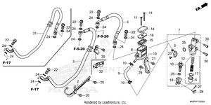 Rear Brake Master        Cylinder Schematic