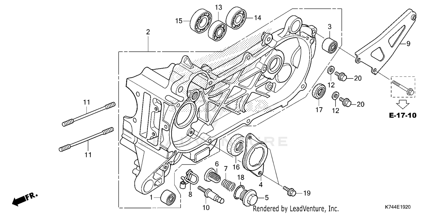 LEFT CRANKCASE