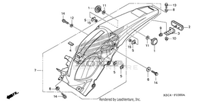 Rear Fender Schematic